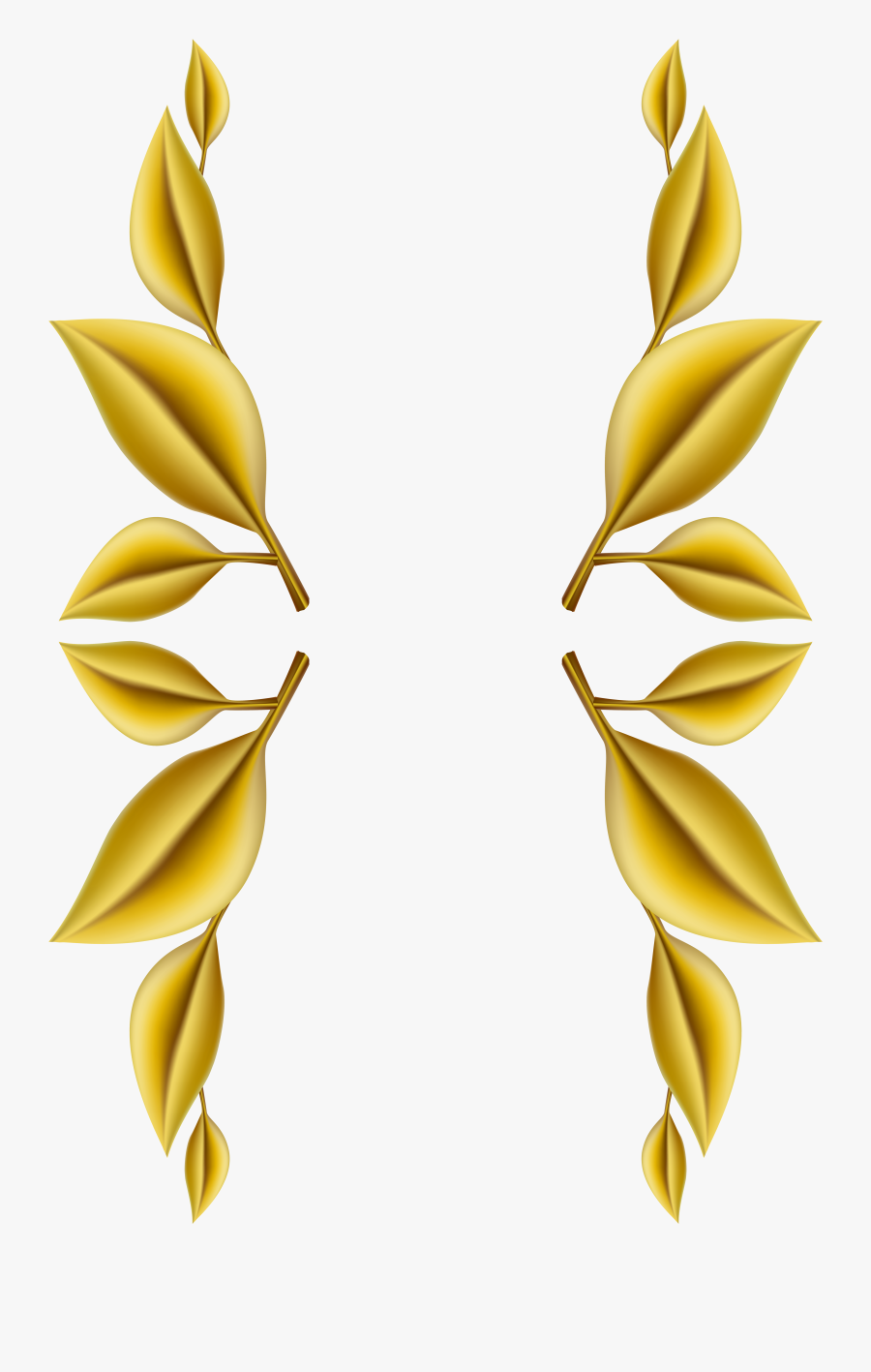 Clip Art Gold Leaf Border - Golden Leaf Border Png, Transparent Clipart