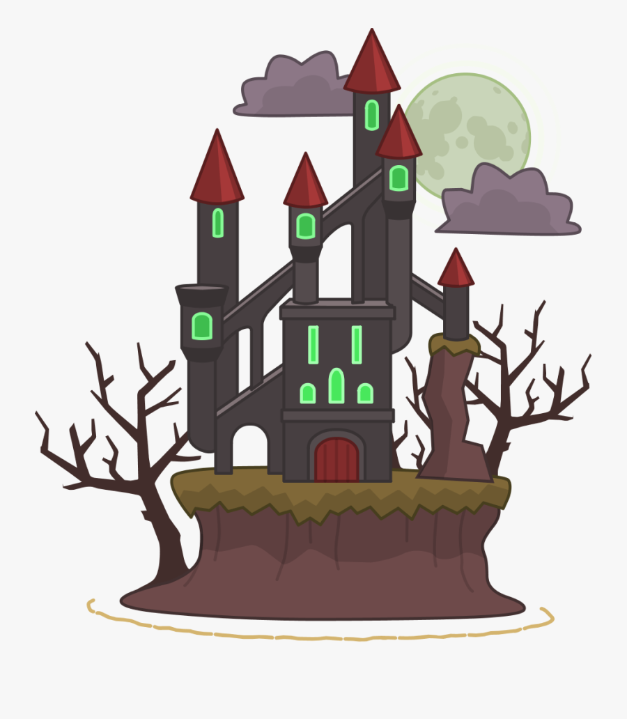 Vampire"scurseicon - Poptropica Vampire's Curse House, Transparent Clipart