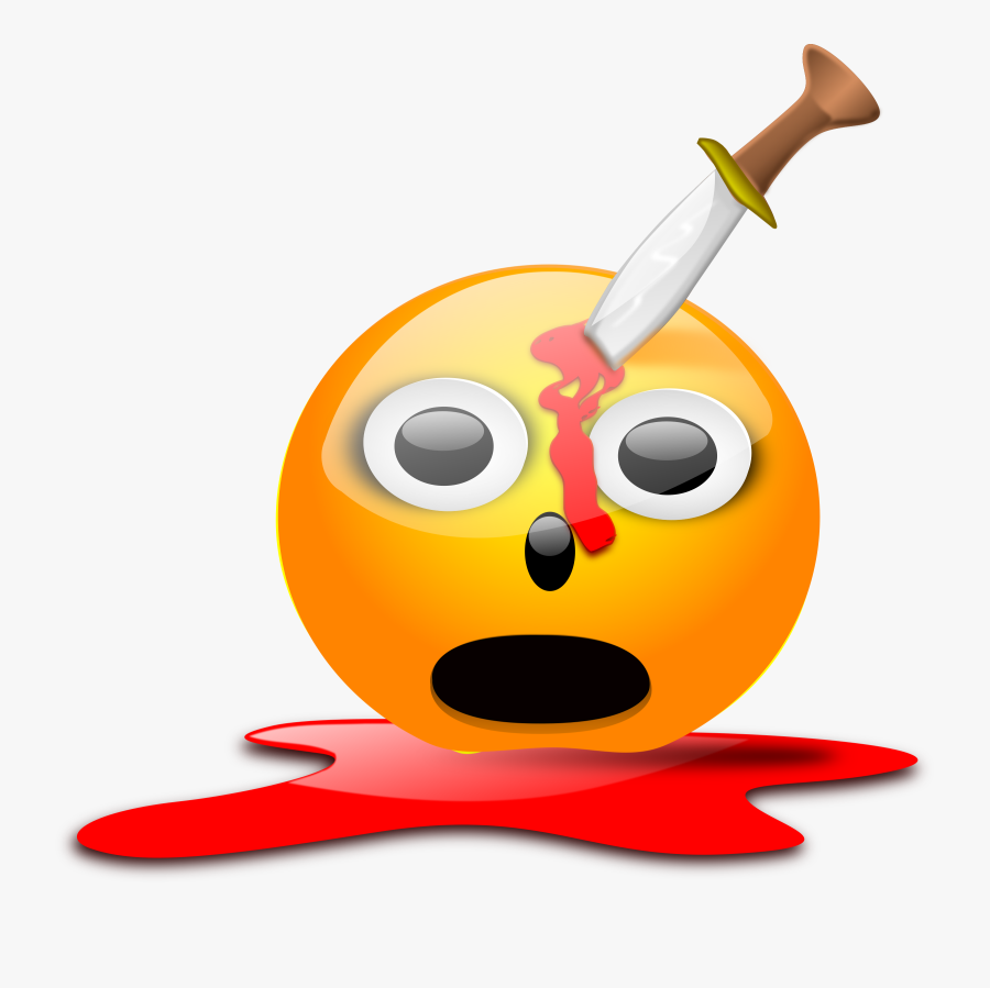 Smiley Clip Arts - Stabbing Emoticon, Transparent Clipart
