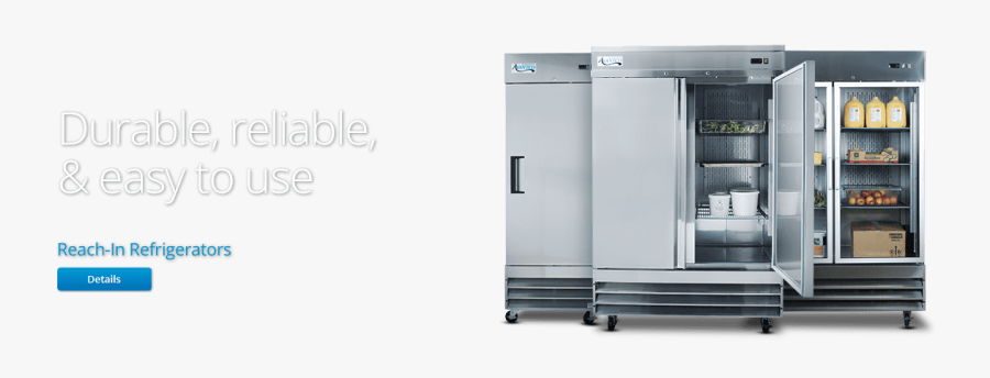 Reach In Refrigerators - Refrigerator, Transparent Clipart