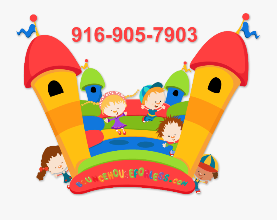 Bouncy Castle Picture Cartoon, Transparent Clipart