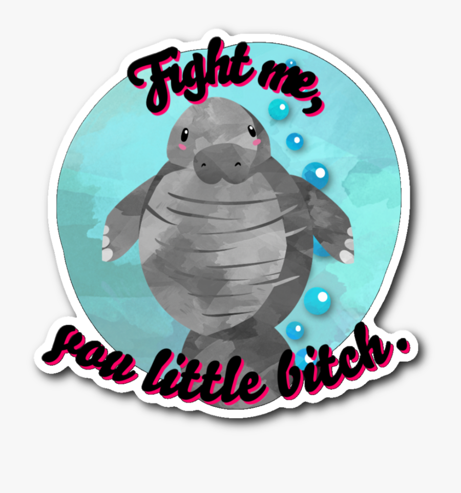 Angry Manatee, Transparent Clipart