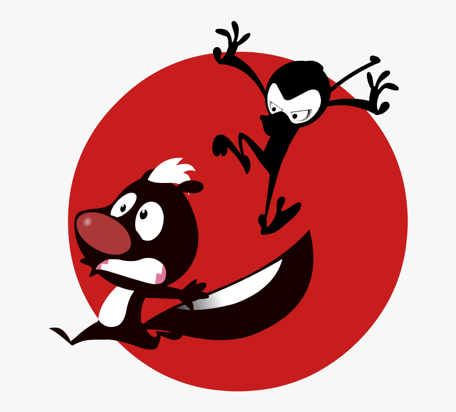Transparent Skunk Clipart - Cartoon, Transparent Clipart