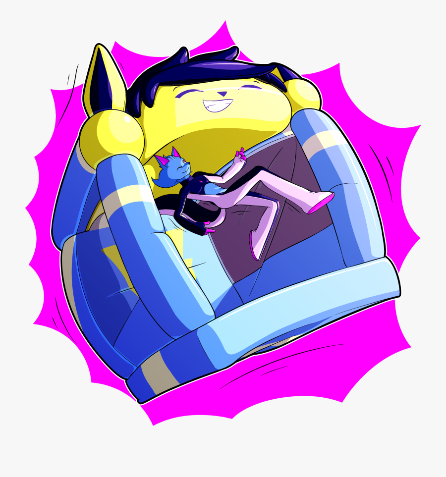 Elastijolt Bounce House Tf - Cartoon, Transparent Clipart