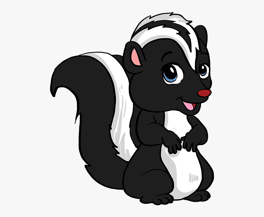 How To Draw Skunk - Cartoon, free clipart download, png, clipart , clip art...