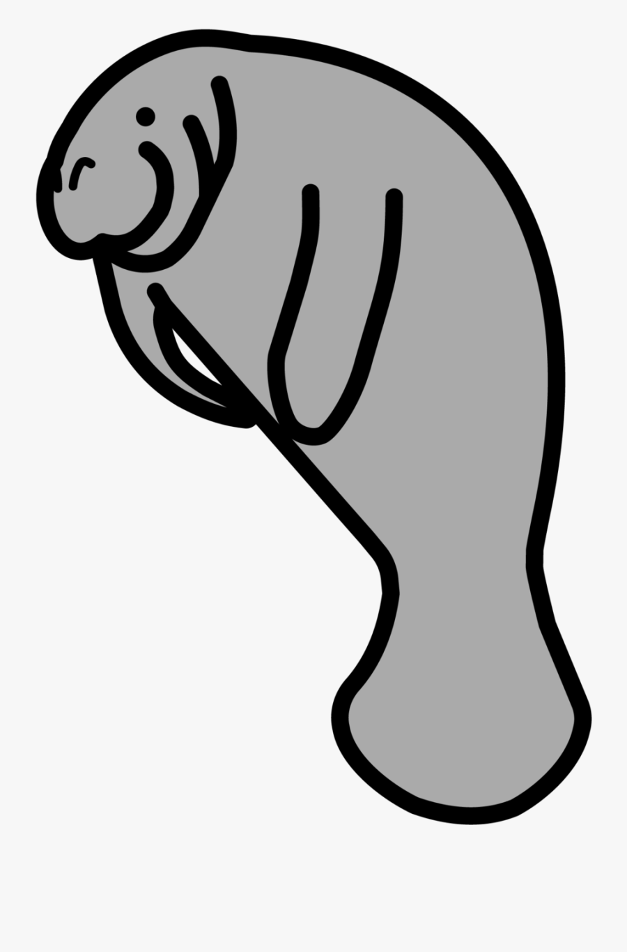 Manatee Transparent White Clipart , Png Download, Transparent Clipart