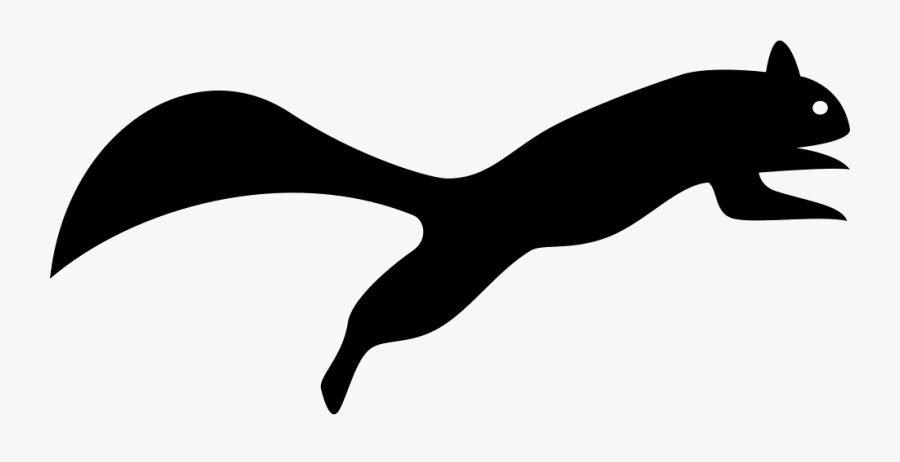 Skunk Silhouette, Transparent Clipart