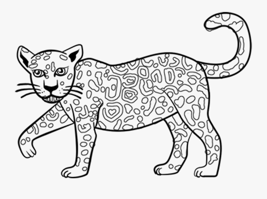 Jaguar Clipart Easy - Draw Jaguar, Transparent Clipart