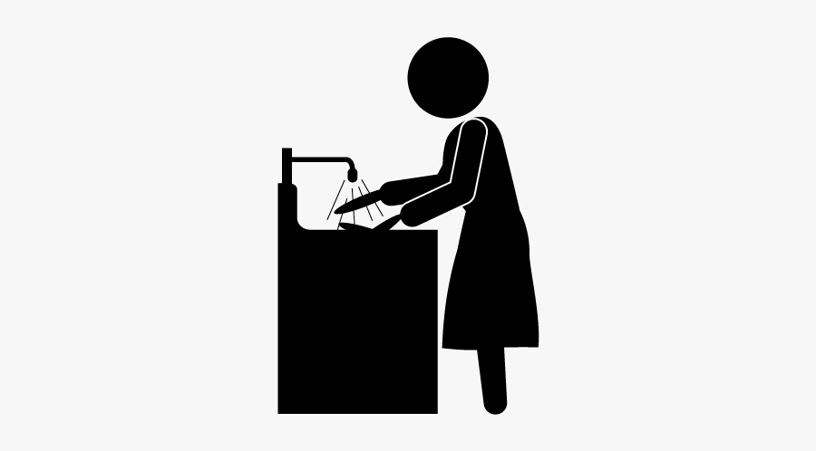 Wash The Dishes Icon, Transparent Clipart
