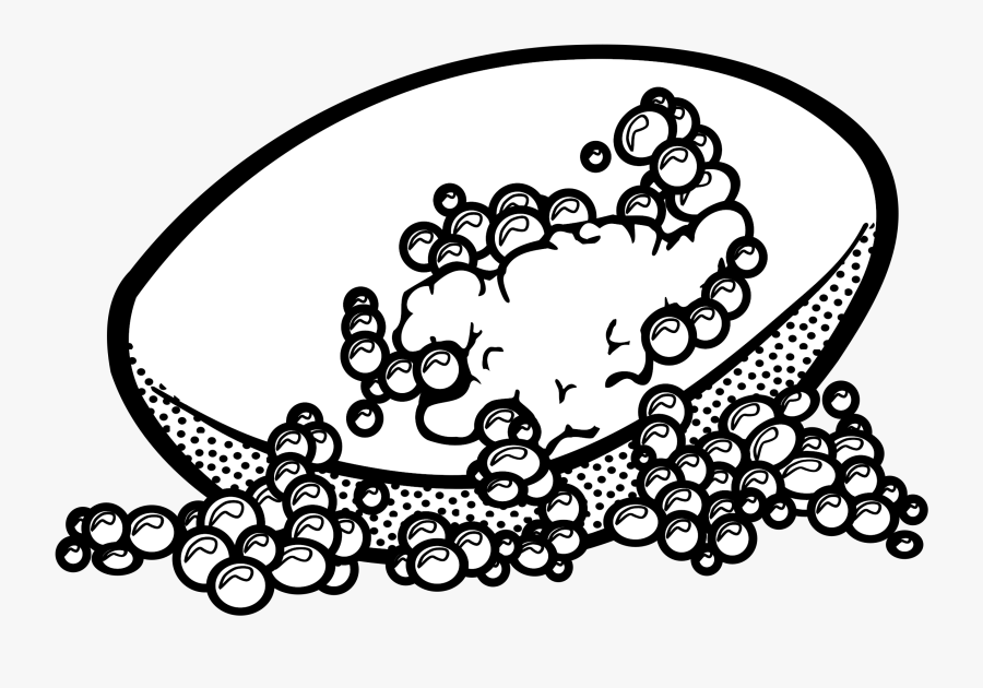 Line Art,flower,area - Soap Black And White Png, Transparent Clipart