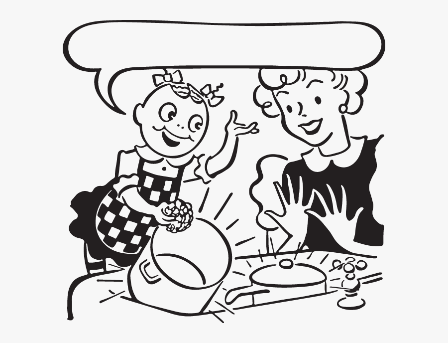 Washing Dishes Clipart Black And White, Transparent Clipart