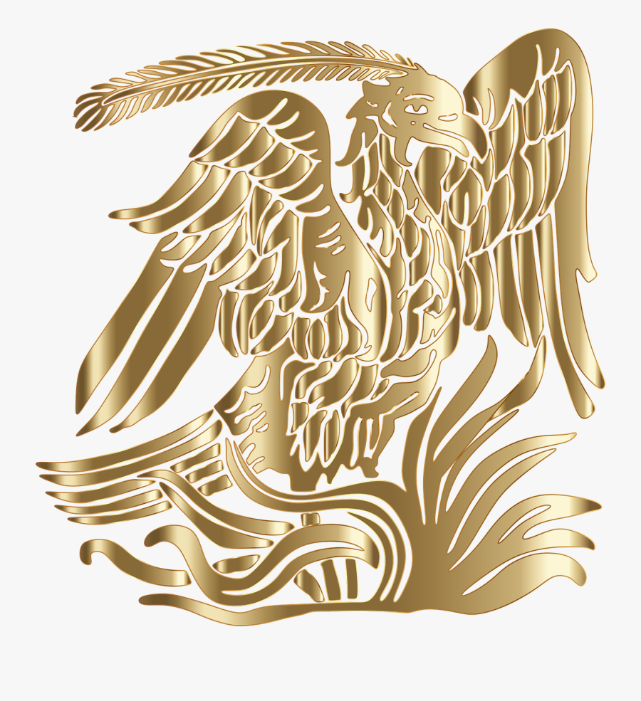Phoenix Bird Gold Free Picture - Golden Phoenix Logo Png, Transparent Clipart