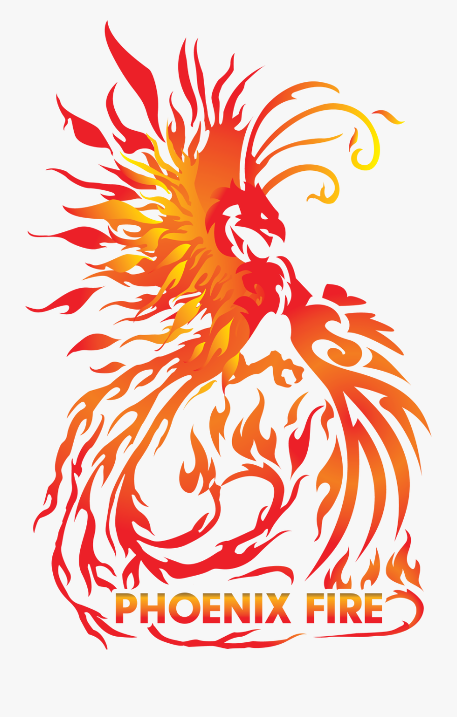 Phoenix Fire Logo - Phoenix Fire Art, Transparent Clipart