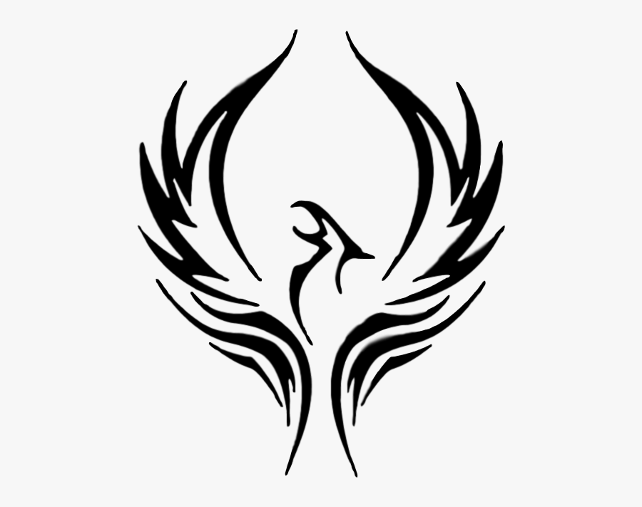 Tribal Rising Phoenix Tattoo, Transparent Clipart
