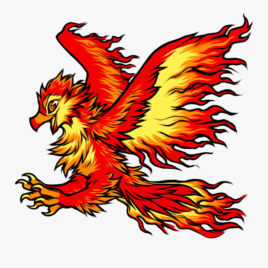Fire Phoenix, Transparent Clipart