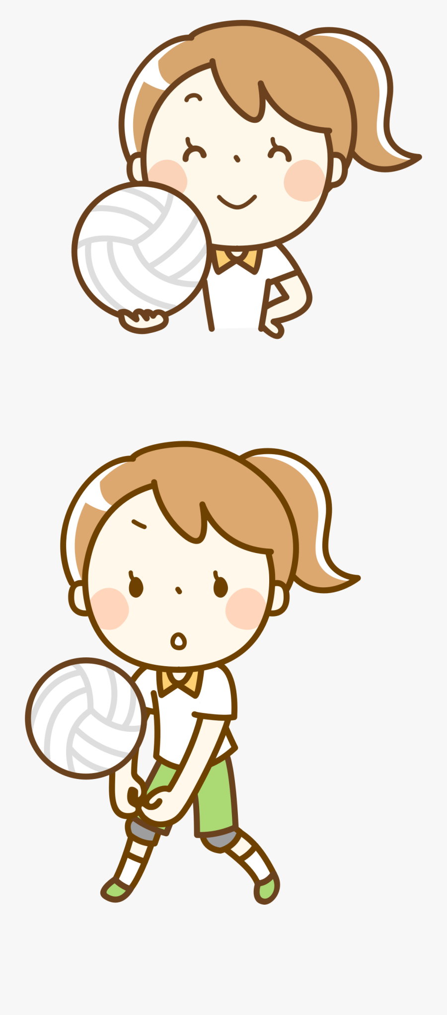This Free Icons Png Design Of Volleyball Girl - Washing Dishes Clipart, Transparent Clipart
