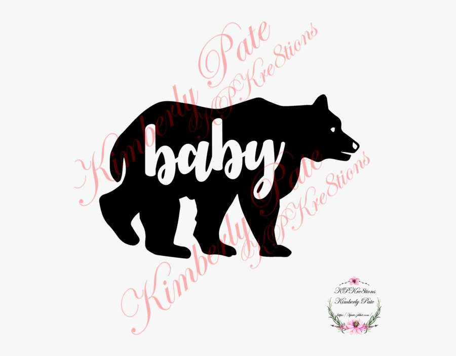 Silhouette Bear Family - Schipperke, Transparent Clipart