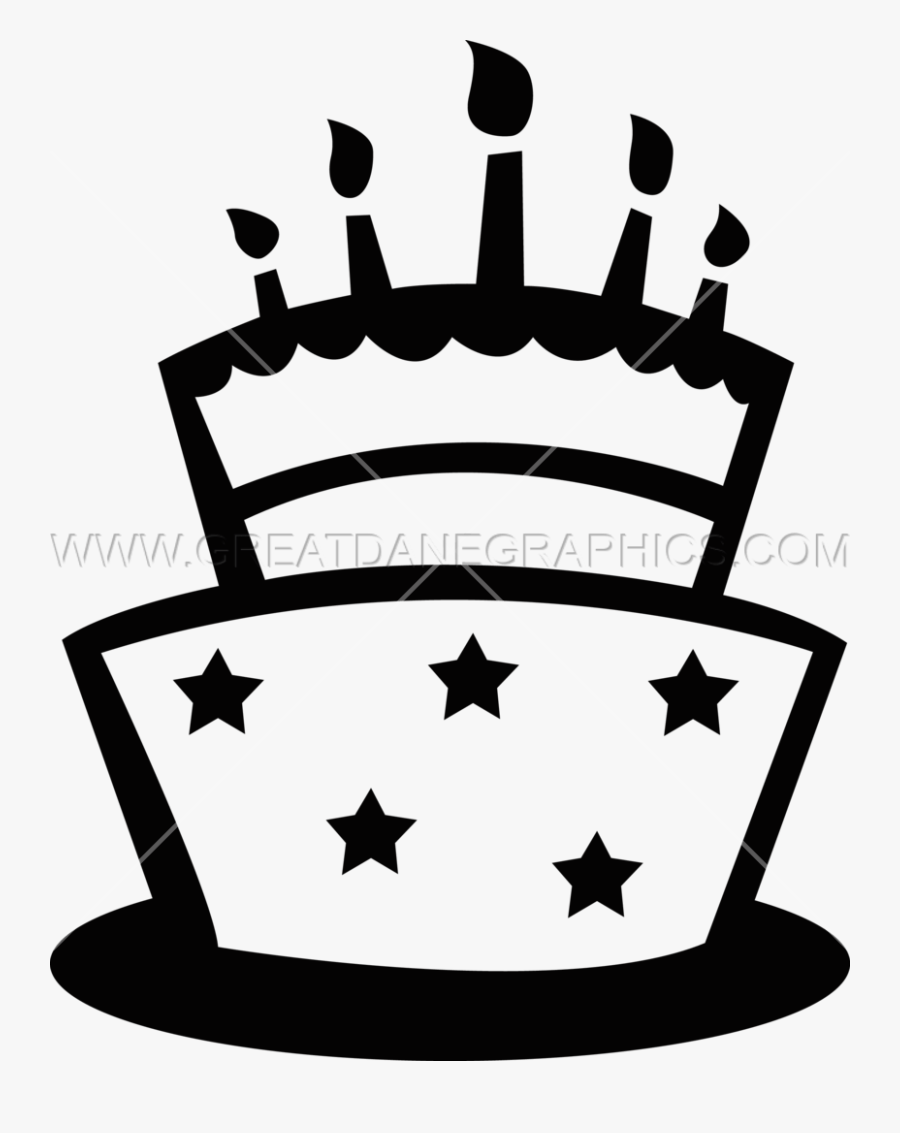 Birthday Cake Clip Art - Venezuela Flag Stars Png, Transparent Clipart