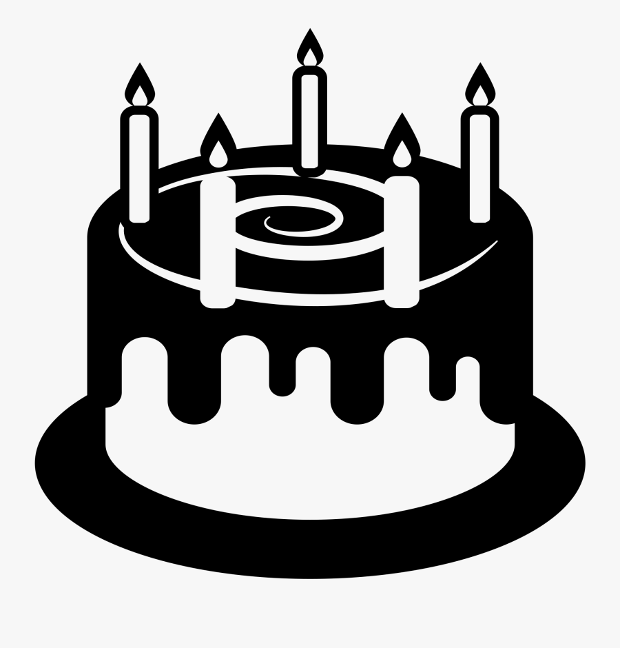 Birthday Cake Emoji Black , Png Download - Happy Birthday To Me Male, Transparent Clipart