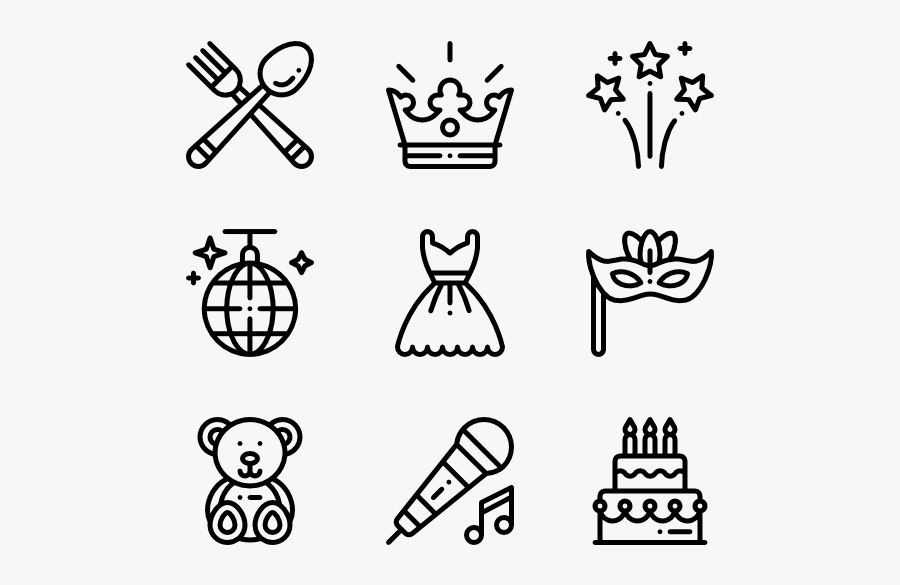 Birthday - Design Vector Icon, Transparent Clipart