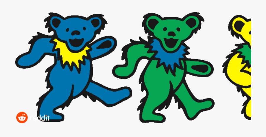 After How Much - Grateful Dead Dancing Bears Clipart, Transparent Clipart