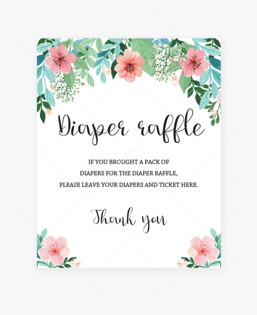 Transparent Raffle Ticket Clipart - Baby Shower Printable Predictions, Transparent Clipart