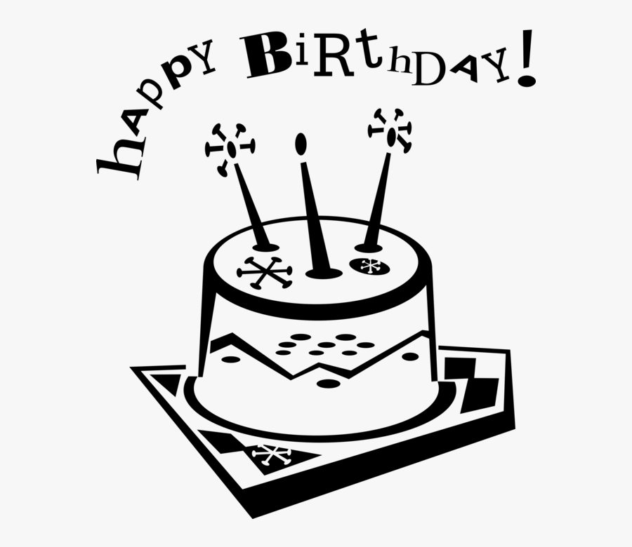 Vector Illustration Of Happy Birthday Greetings With, Transparent Clipart