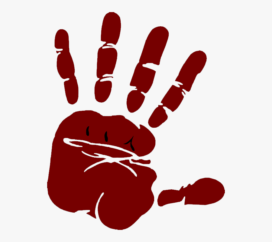 My Life Was So Confusing, Unstable, And Always Free - Silhouette Hand Stop, Transparent Clipart