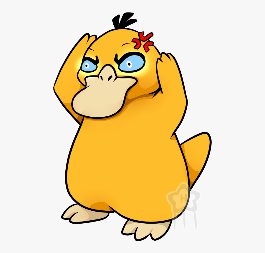 #054 Psyduck Used Confusion And Water Gun Clipart , - Water Gun, Transparent Clipart
