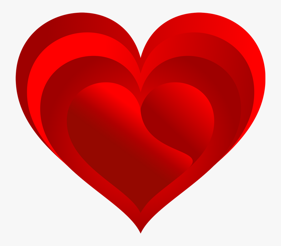Clip Art Hearts Transparent Background - Heart, Transparent Clipart