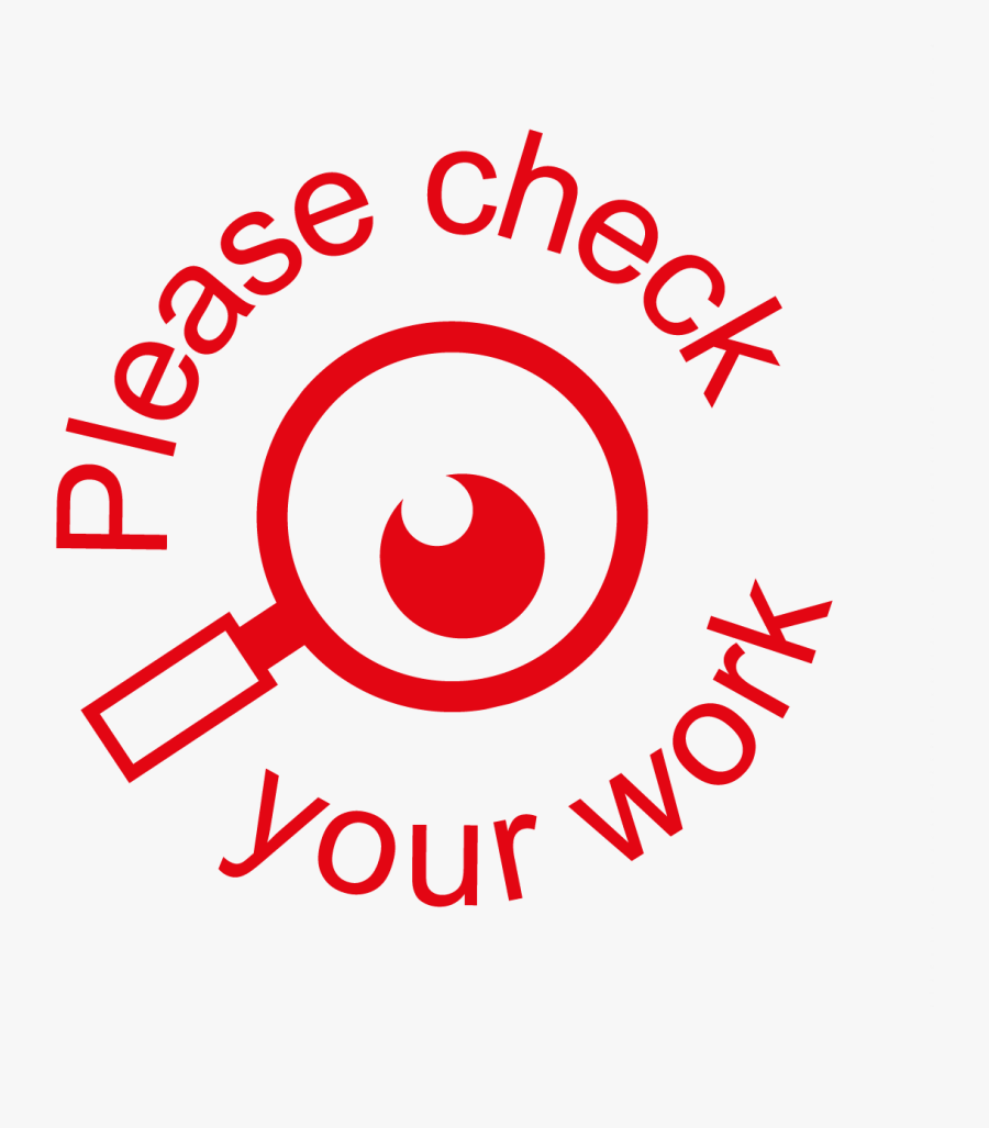 Deskmates Stampers Please Check Your Work Colored Pencils - Circle, Transparent Clipart