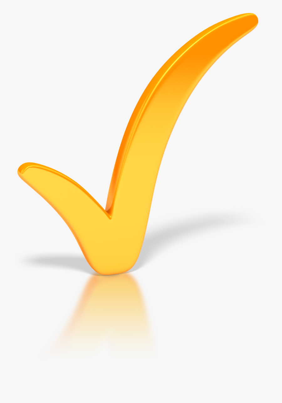 Check Mark Computer Icons Drawing Clip Art - Yellow Tick Mark For Ppt, Transparent Clipart