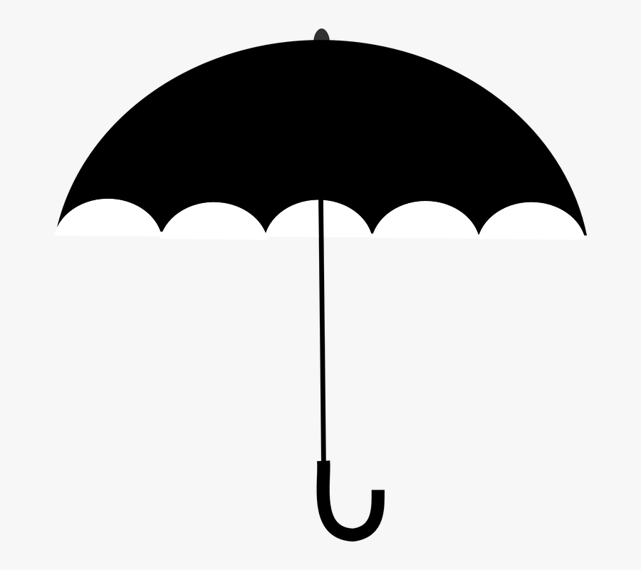 Umbrella Vector Png - Umbrella Clipart Black, Transparent Clipart