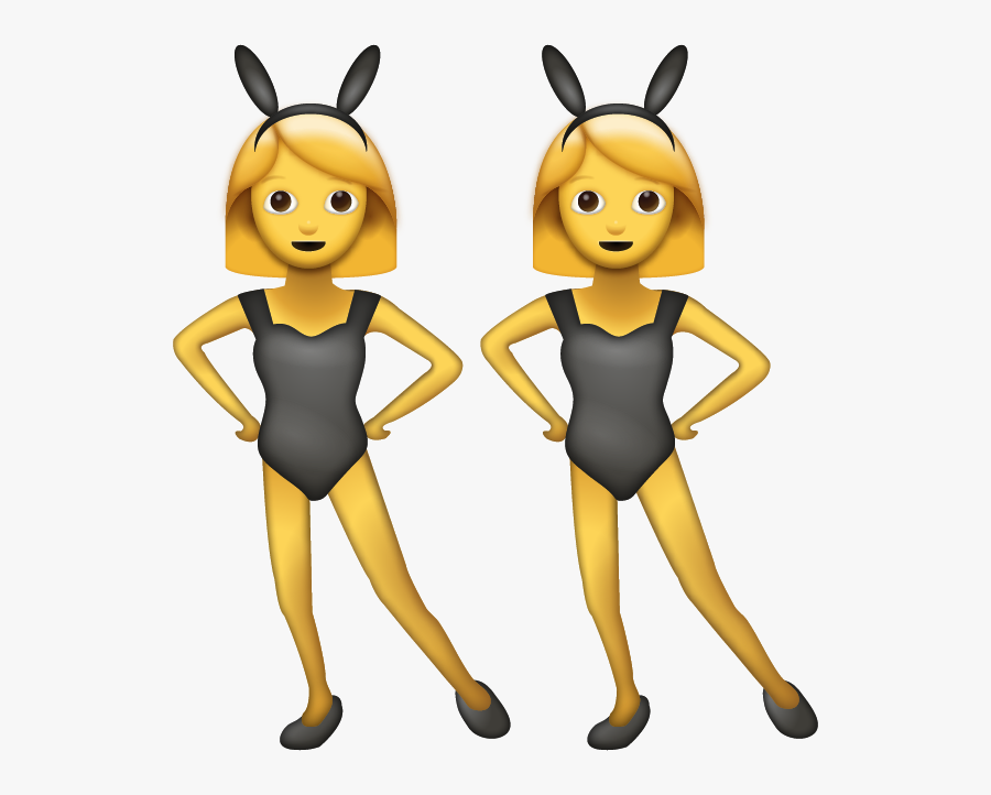 Bunny Ears Emoji Png, Transparent Clipart