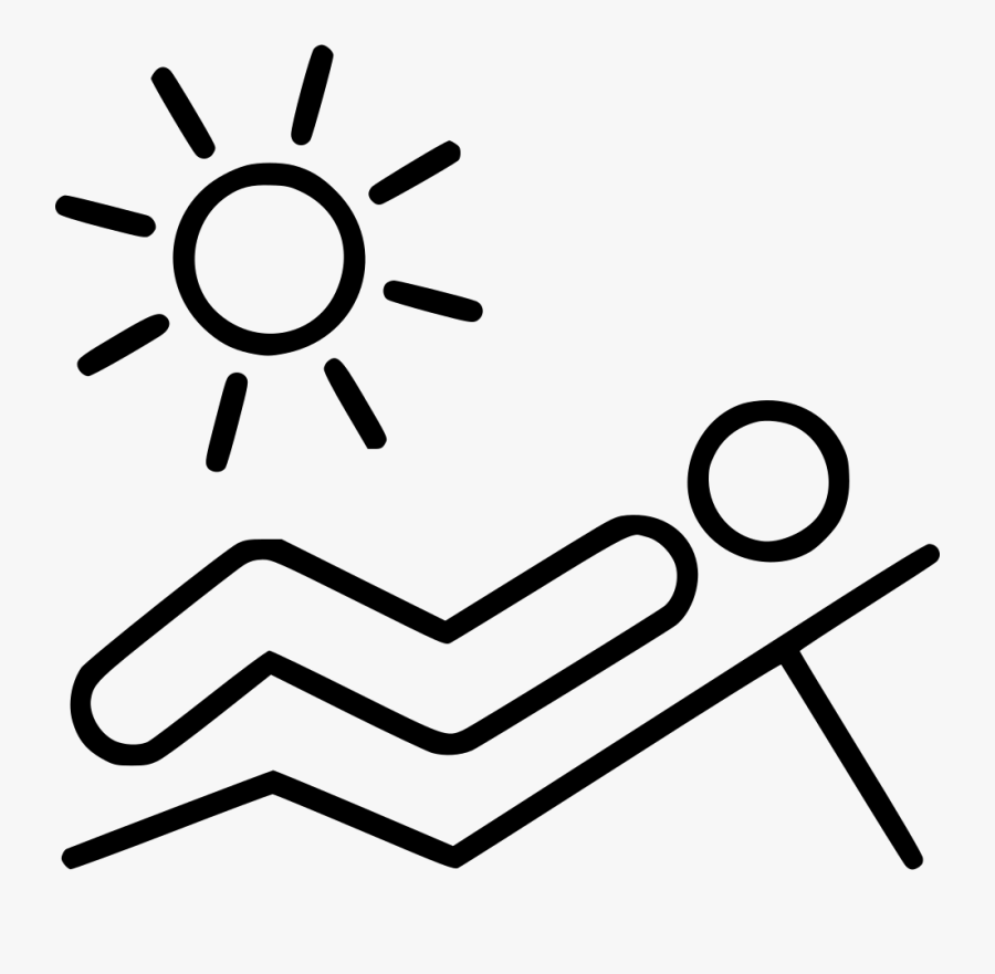 Beach Sunbathing Sun Tanning Svg Png Icon Free Download - Positive Mind Vector, Transparent Clipart