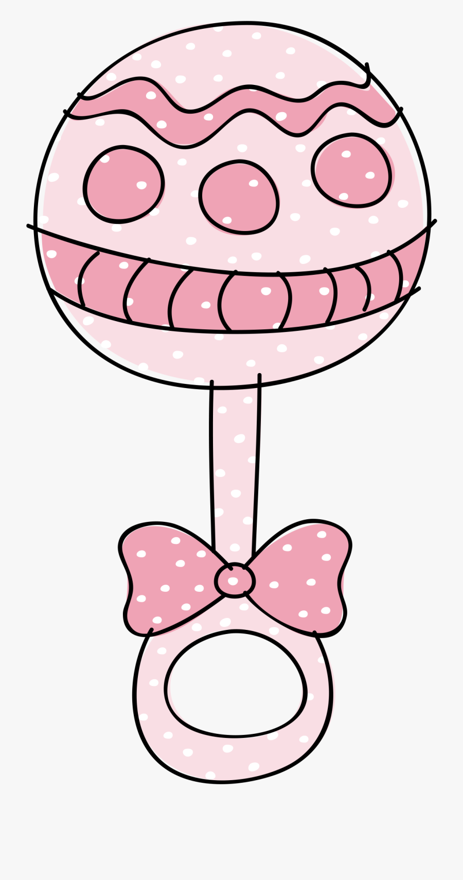 Pink Transparent Background Baby Rattle Clip Art , Free Transparent