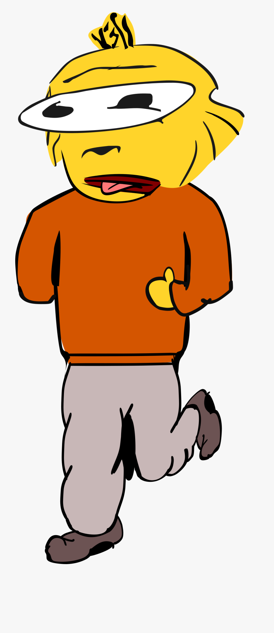 Pulling His Tongue Out Clip Arts, Transparent Clipart