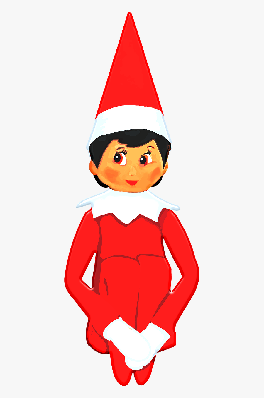 Elf On A Shelf Christmas Happy - Elf On The Shelf Brown Eyed Boy , Free ...