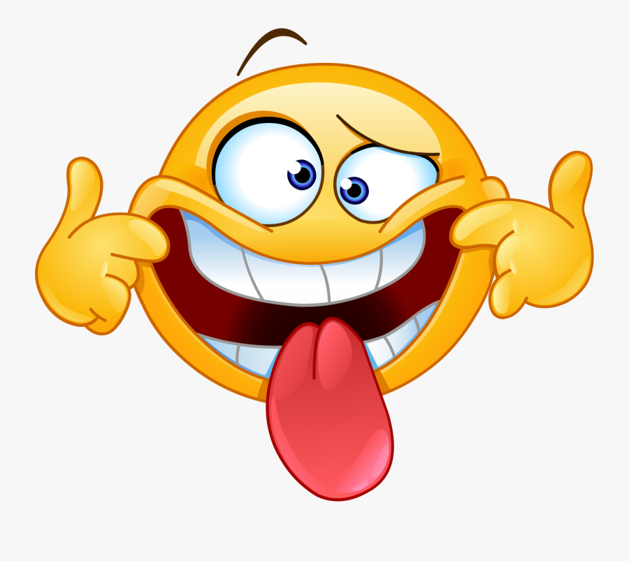 Stick Out Tongue Emoji 230 Decal - Funny Face Clipart , Free ...
