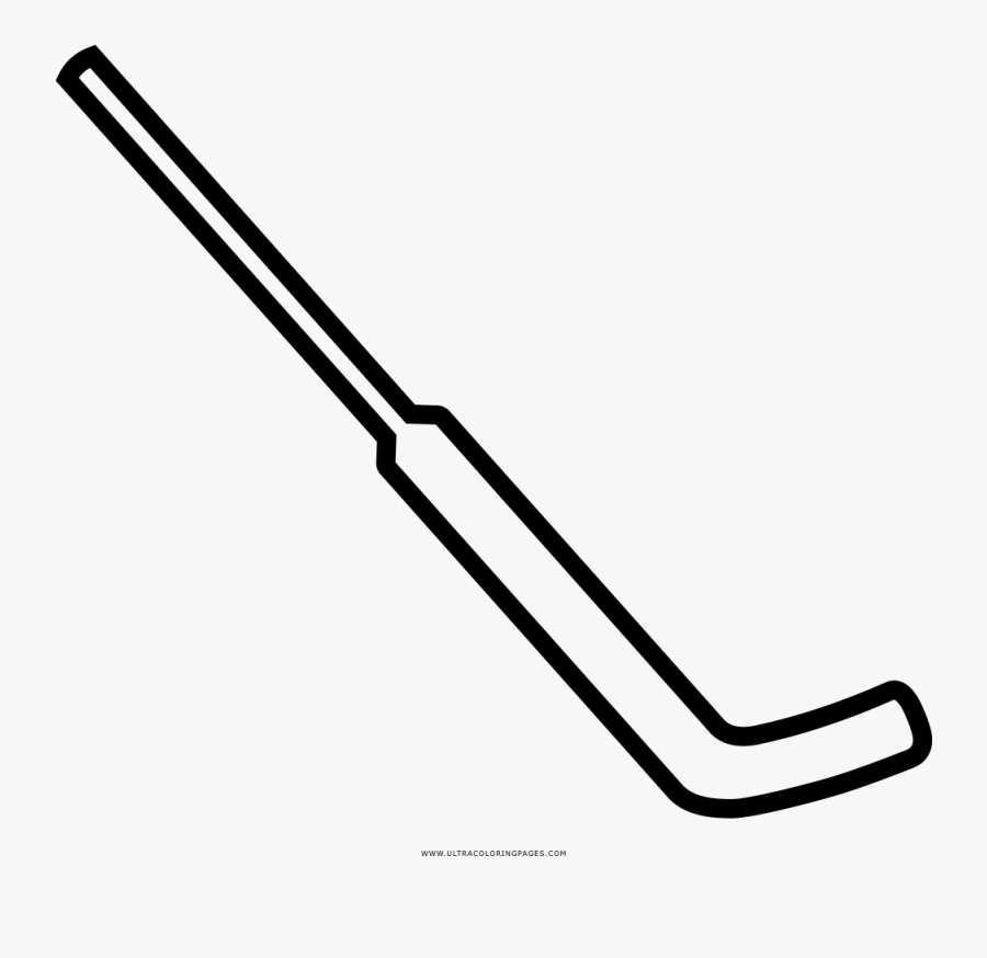 Hockey Stick Coloring Page - Hockey Stick Png White, Transparent Clipart