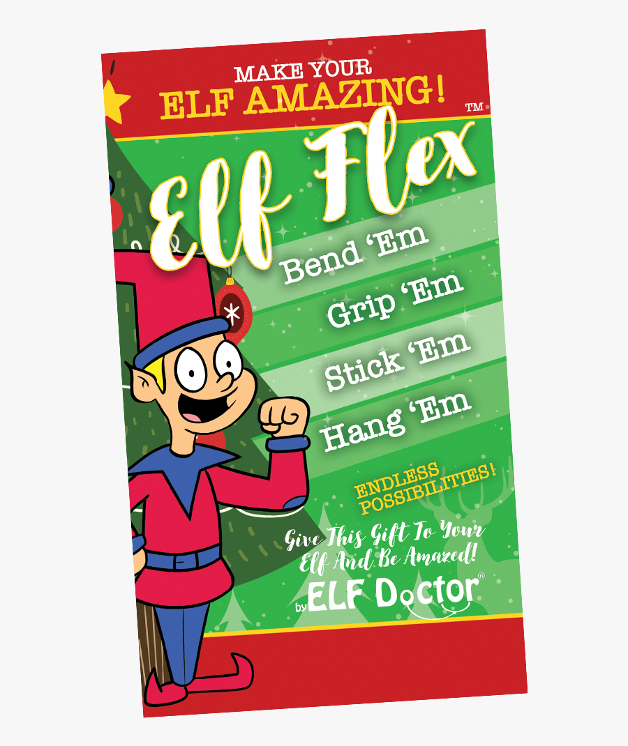 Elf Flex - Cartoon, Transparent Clipart