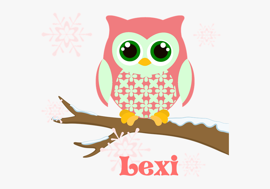 Custom Name Winter Owl Girl Throw Blanket Clipart , - Owl, Transparent Clipart