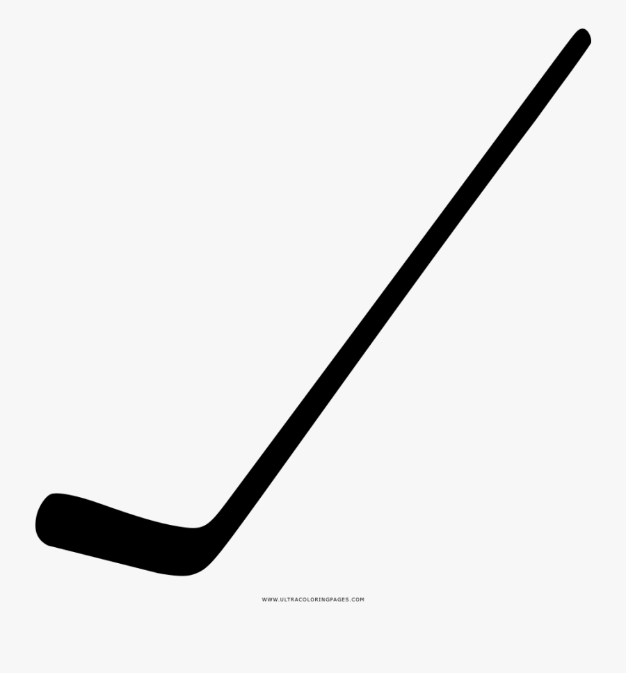 Hockey Stick Coloring Page - Floor Hockey, Transparent Clipart
