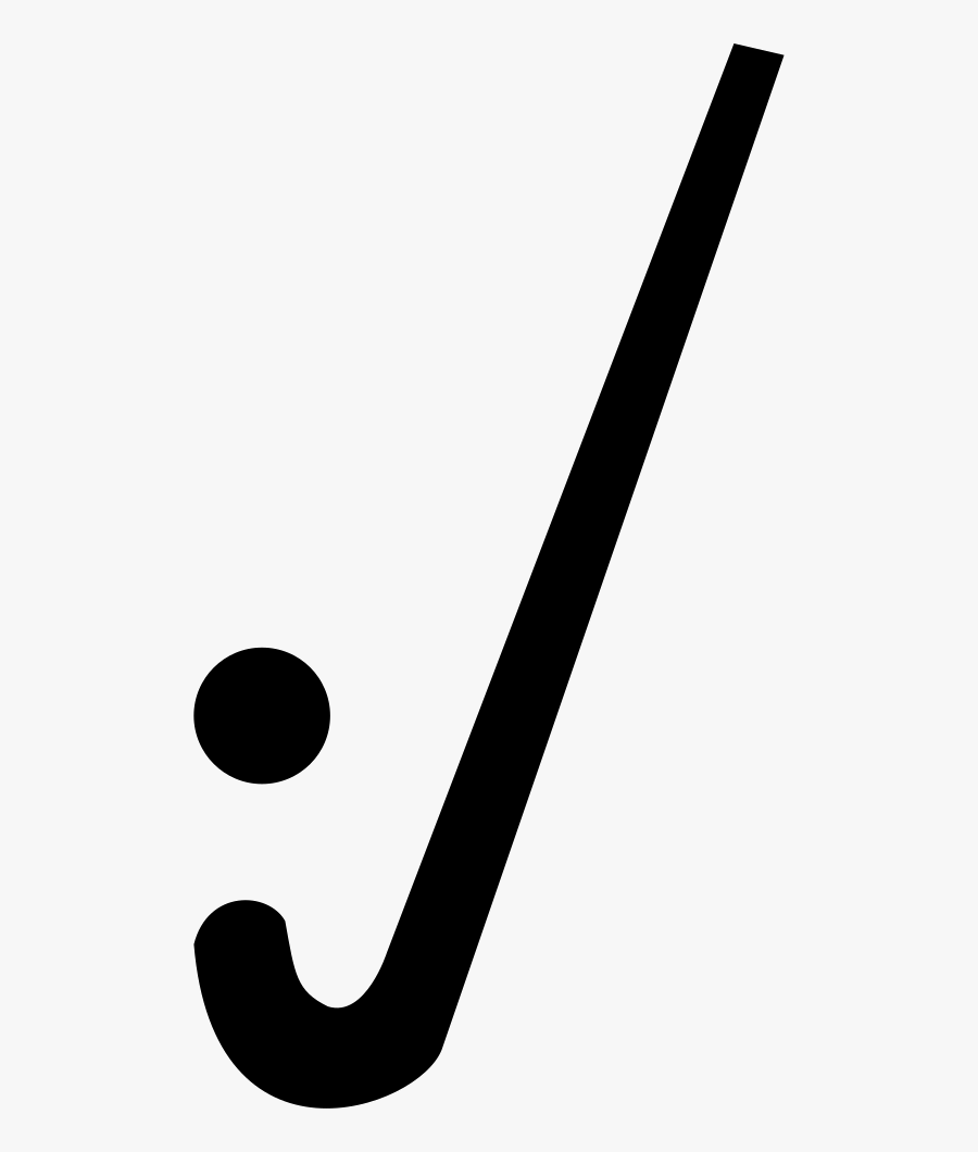 Hockey Stick With Ball - Hockey Stick And Ball Black And White, Transparent Clipart