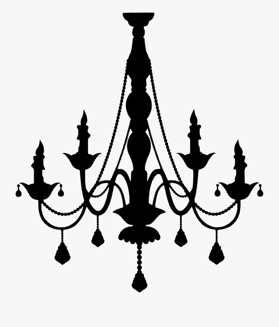 Vector Graphics Chandelier Silhouette Clip Art Portable - Transparent Background Chandelier Silhouette Png, Transparent Clipart