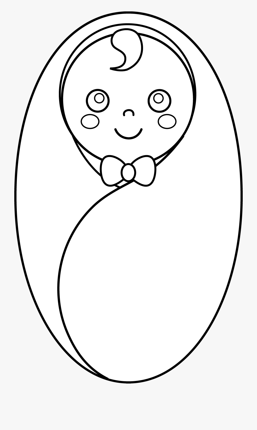 Image Library Topic For Swaddled How - Draw A Baby Wrapped Up, Transparent Clipart