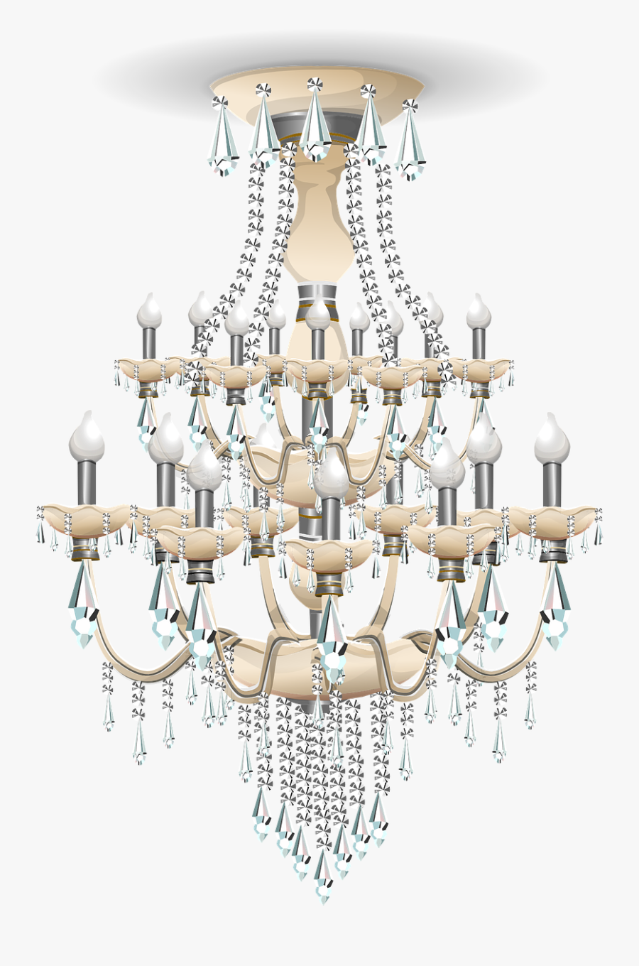 Transparent Background Chandelier Png, Transparent Clipart