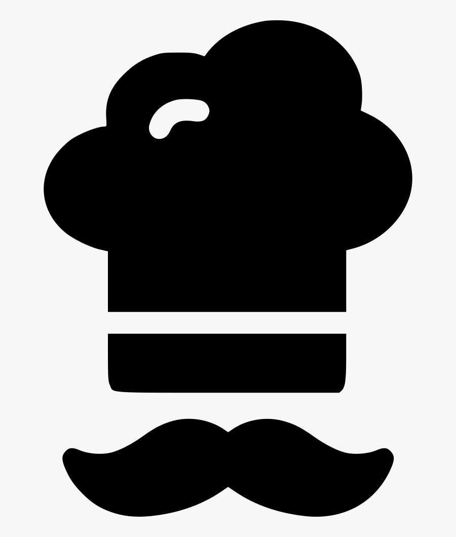 Awesome Chef Hat Front Flat Icon - Chef Hat Png Black, Transparent Clipart