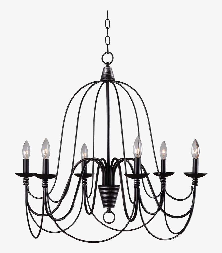 Kenroy Home Pannier 6 Light Chandelier Clipart , Png - 6 Light Candle Iron Chandelier, Transparent Clipart