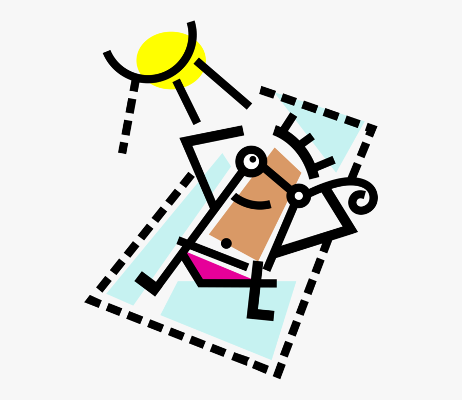 Vacation Clipart Beach Blanket, Transparent Clipart